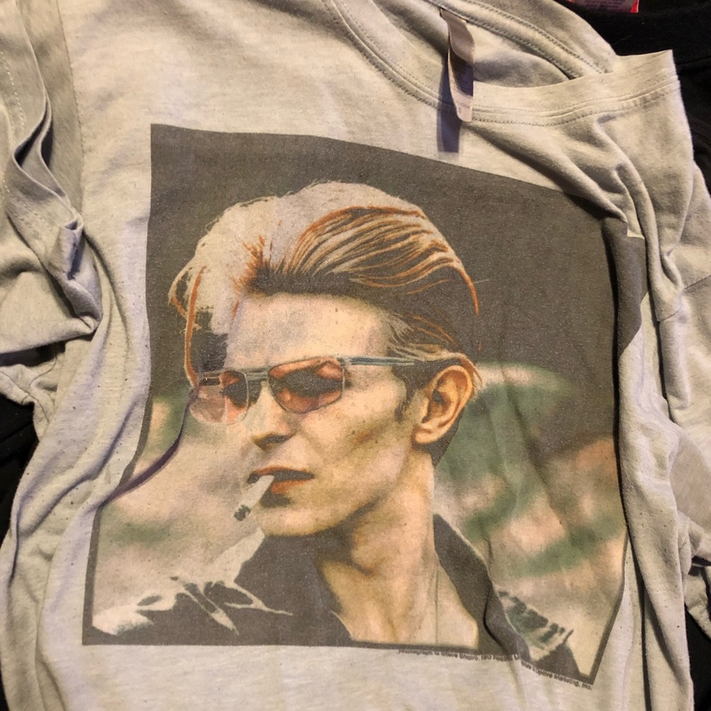 David Bowie t shirt vintage size medium